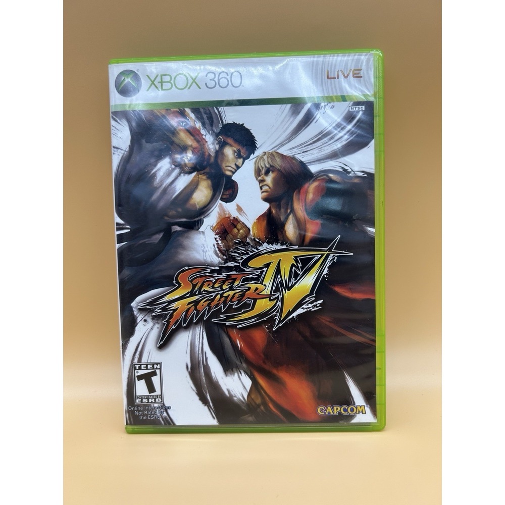 Street Fighter IV Xbox 360 LIVE Complete CIB W/ Manual Tested Working Capcom